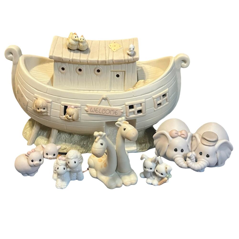 1992 Precious Moments Two by Two Noah's Ark Nightlight Complete Set